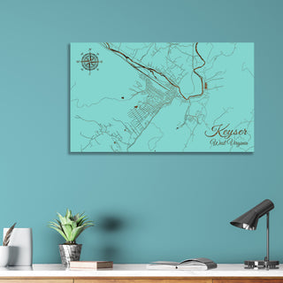 Keyser, West Virginia Street Map
