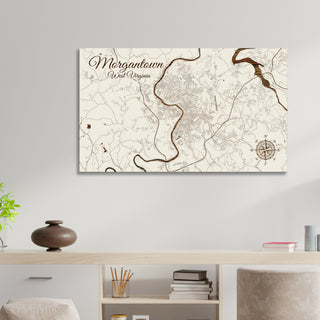 Morgantown, West Virginia Street Map
