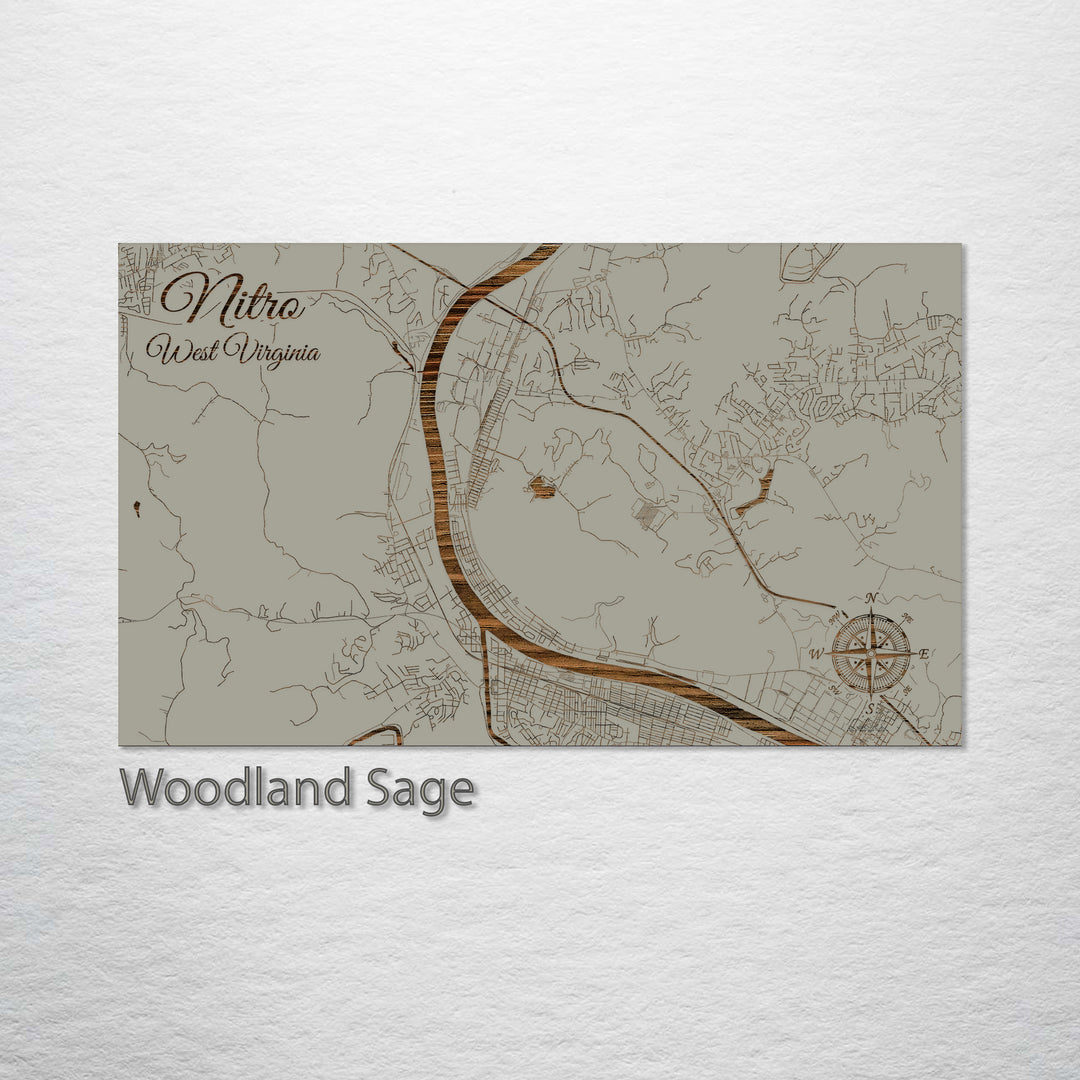 Nitro, West Virginia Street Map