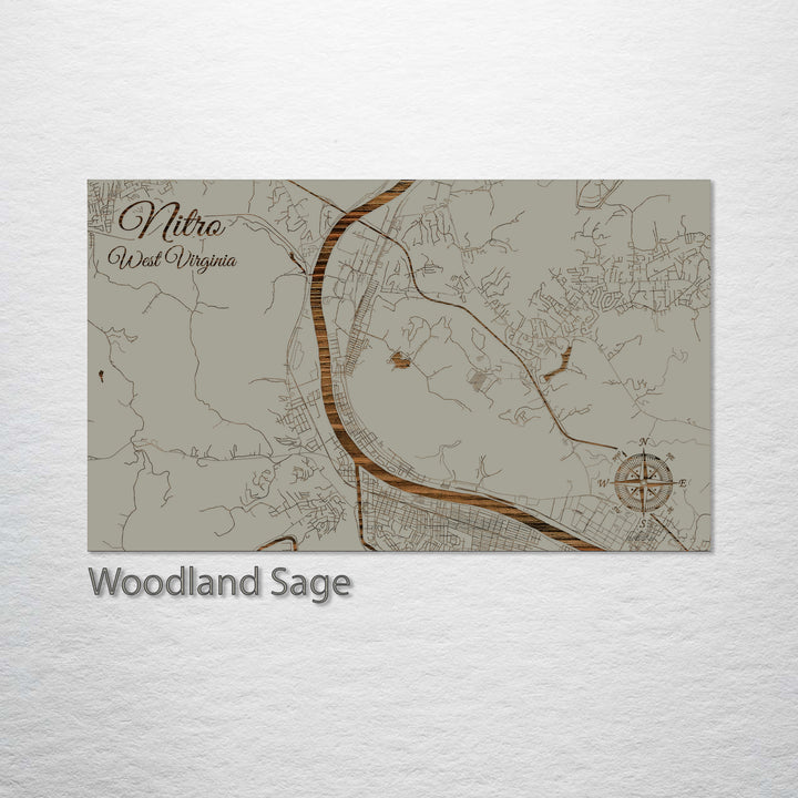 Nitro, West Virginia Street Map