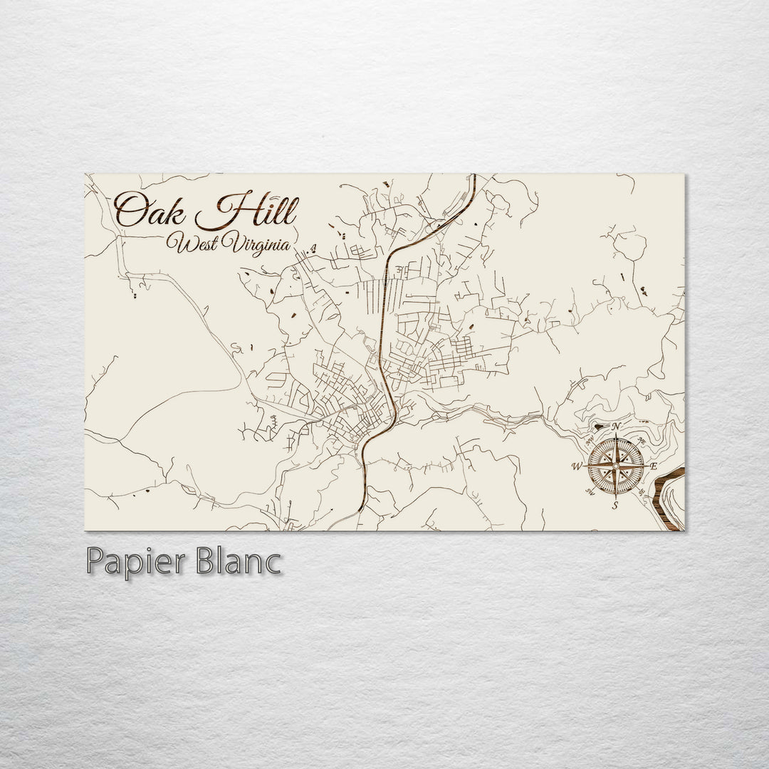 Oak Hill, West Virginia Street Map