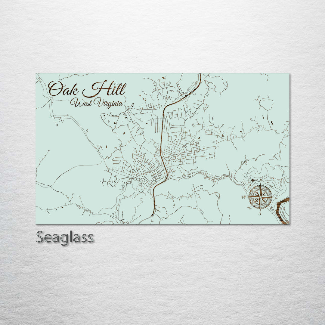 Oak Hill, West Virginia Street Map