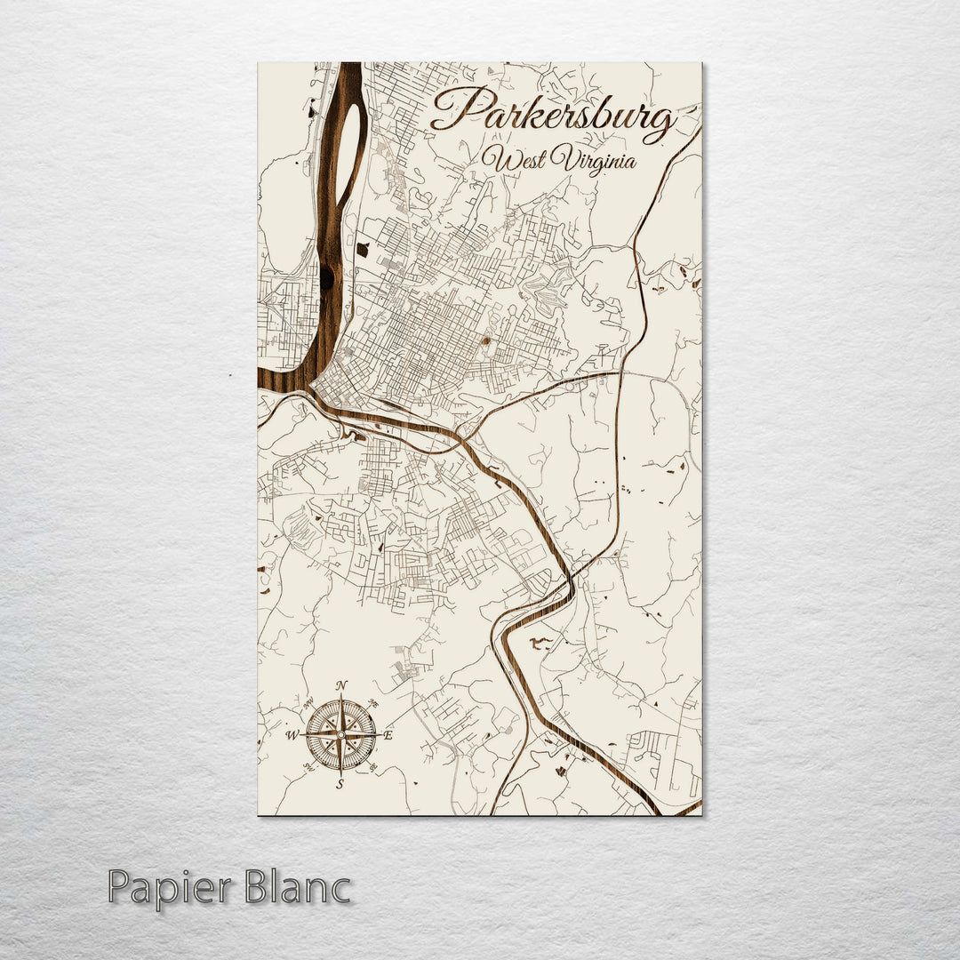 Parkersburg, West Virginia Street Map