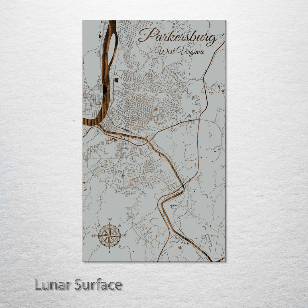 Parkersburg, West Virginia Street Map