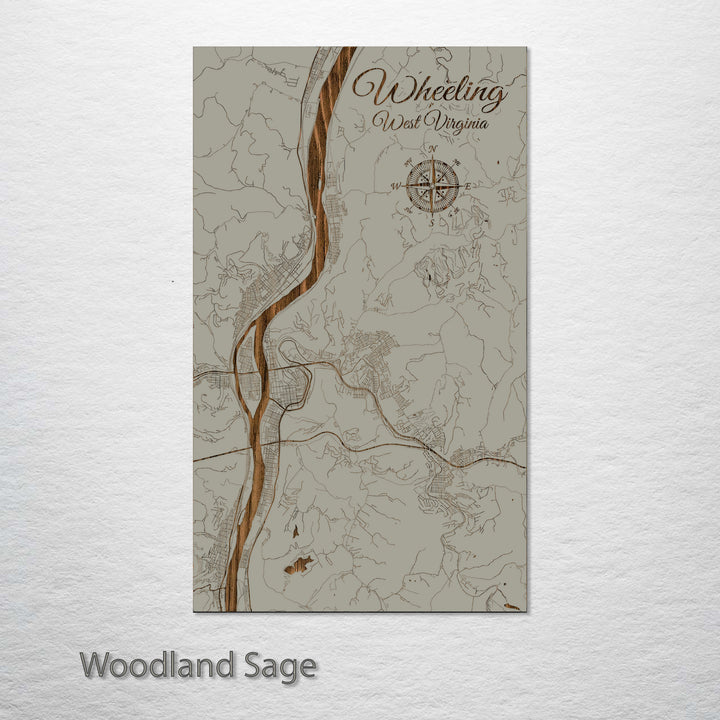 Wheeling, West Virginia Street Map