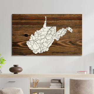 West Virginia Isolated Map