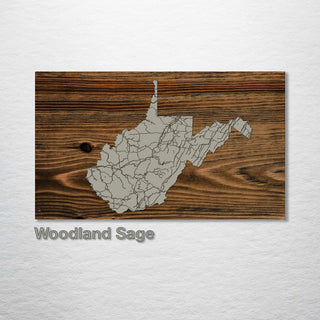West Virginia Isolated Map