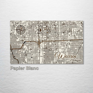 Warren, Michigan Street Map - Fire & Pine