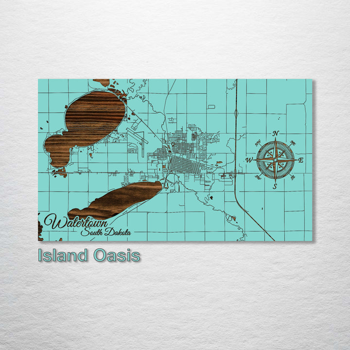 Watertown, South Dakota Street Map - Fire & Pine