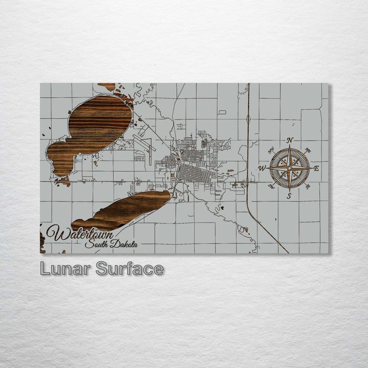 Watertown, South Dakota Street Map - Fire & Pine