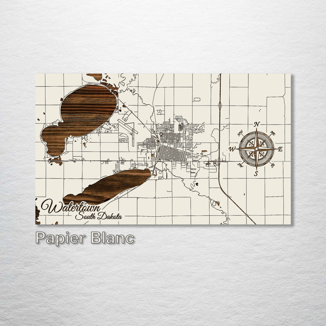 Watertown, South Dakota Street Map - Fire & Pine