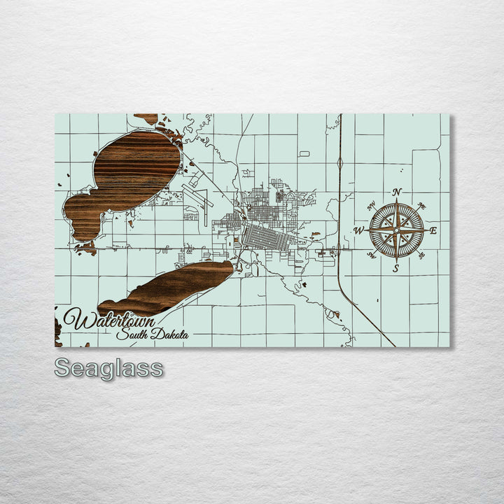 Watertown, South Dakota Street Map - Fire & Pine