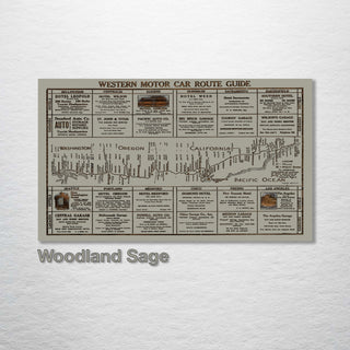 Western Motor Car Route Guide - Fire & Pine