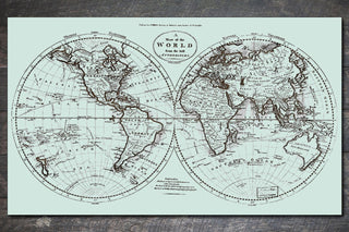 World Map 1795 - Fire & Pine