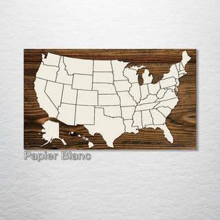 Blank United States Map - Fire & Pine