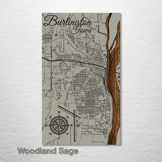 Burlington, Iowa Street Map