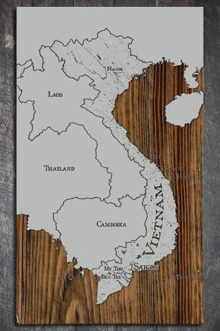 Map of Vietnam - Fire & Pine