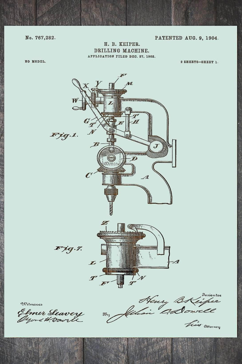 Drill Press 1904 - Fire & Pine