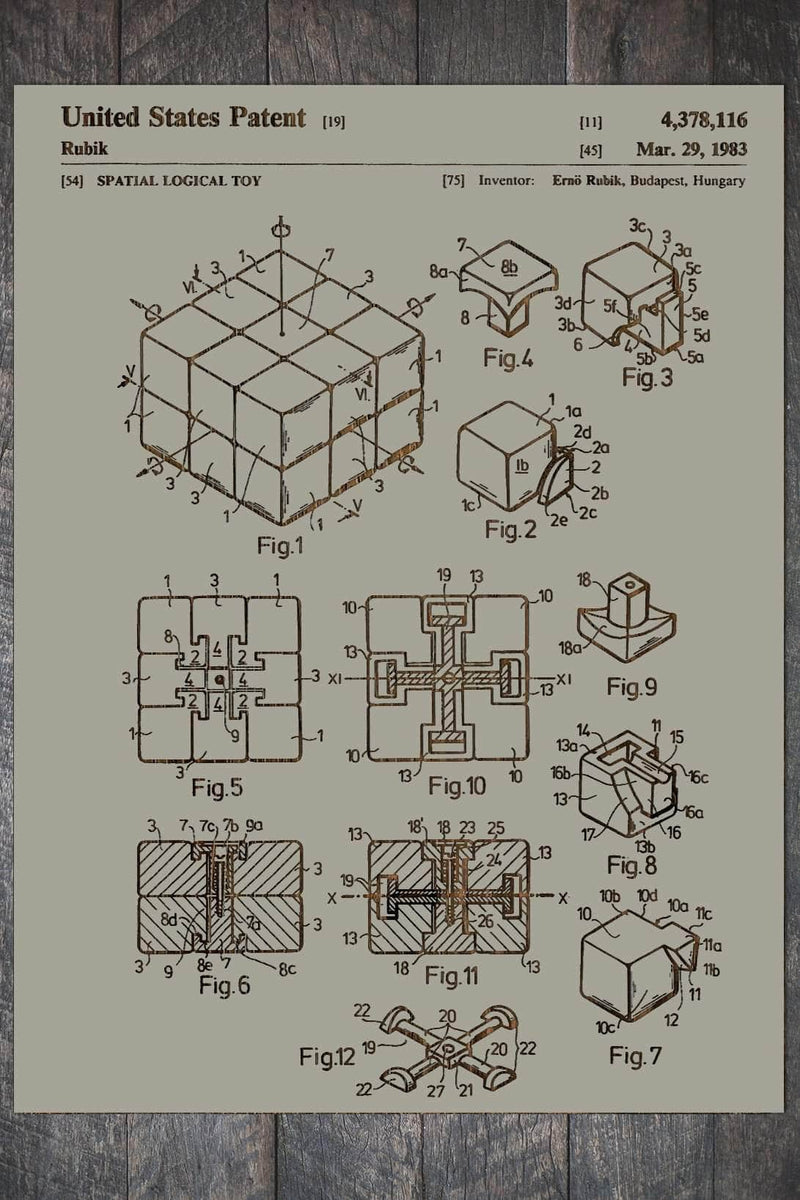 Rubik's Cube - Fire & Pine